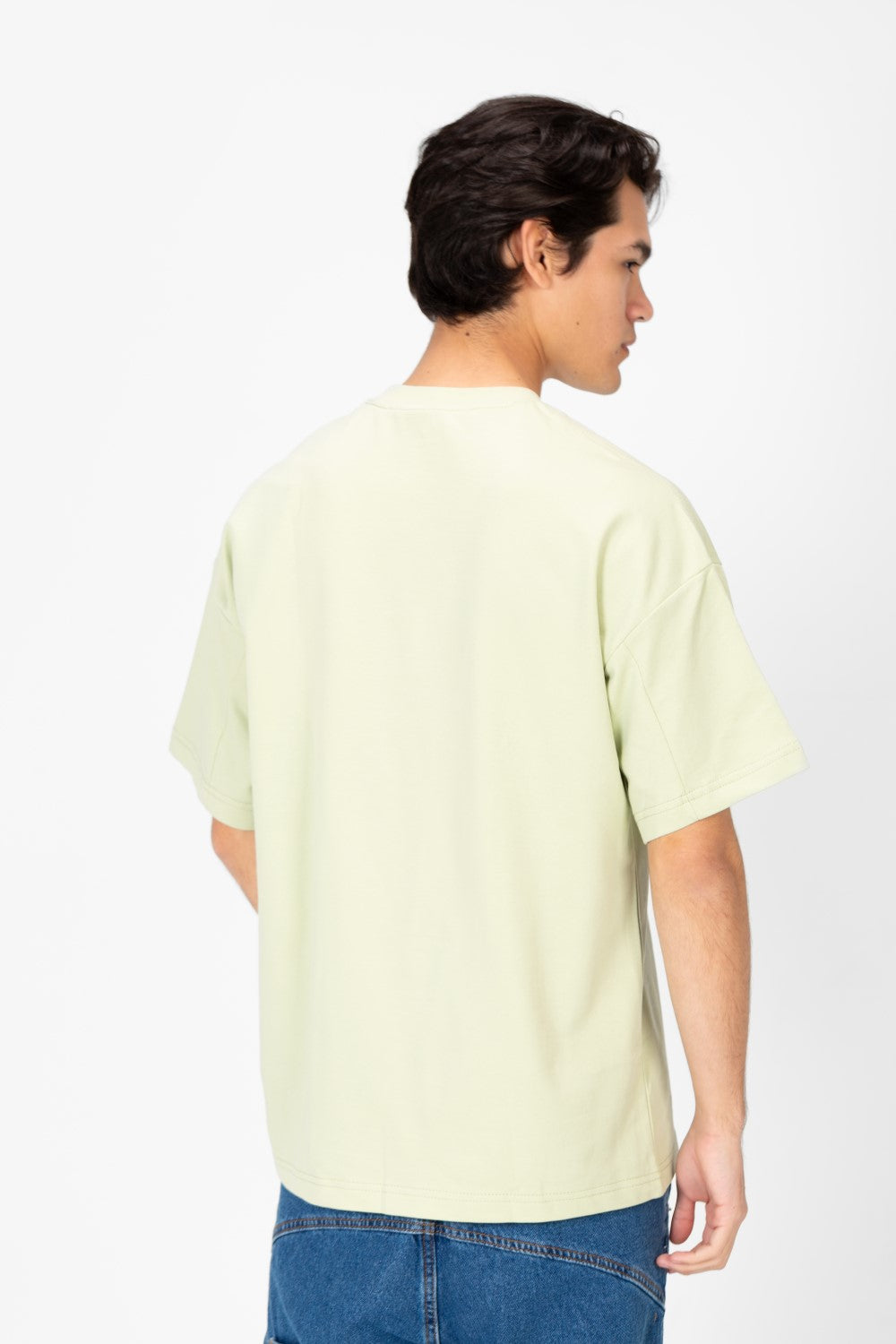 Men's Oversized Crew Neck Printed T-Shirt