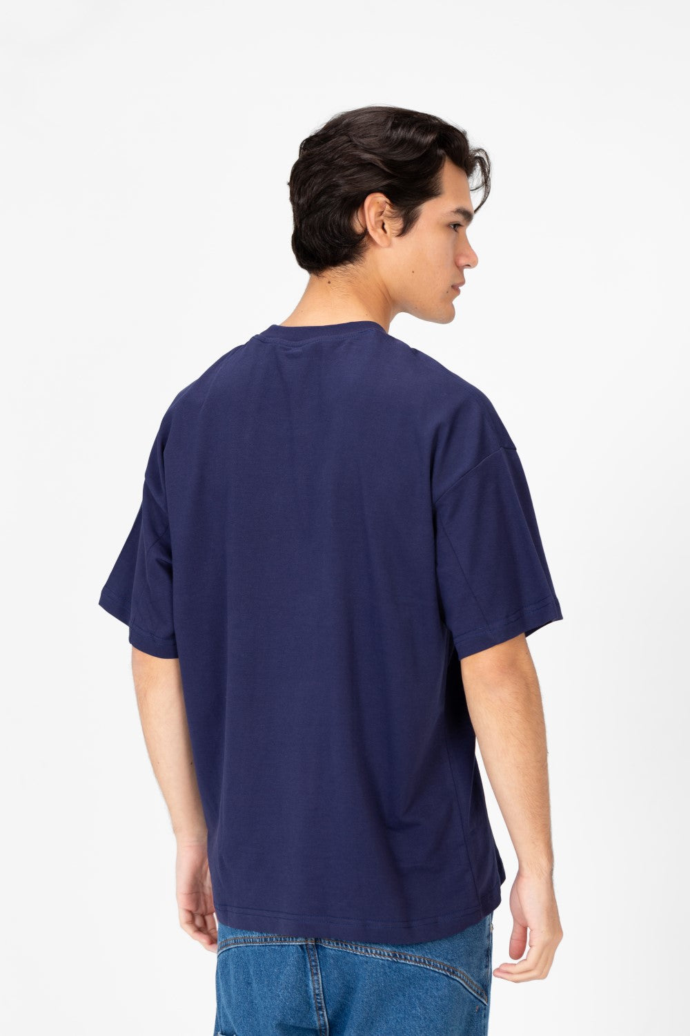 Men's Oversized Crew Neck Printed T-Shirt