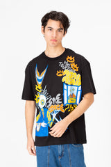 Men's Oversized Printed Crew Neck T-Shirt