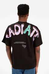 تي شيرت رجالي مطبوع كبير الحجم