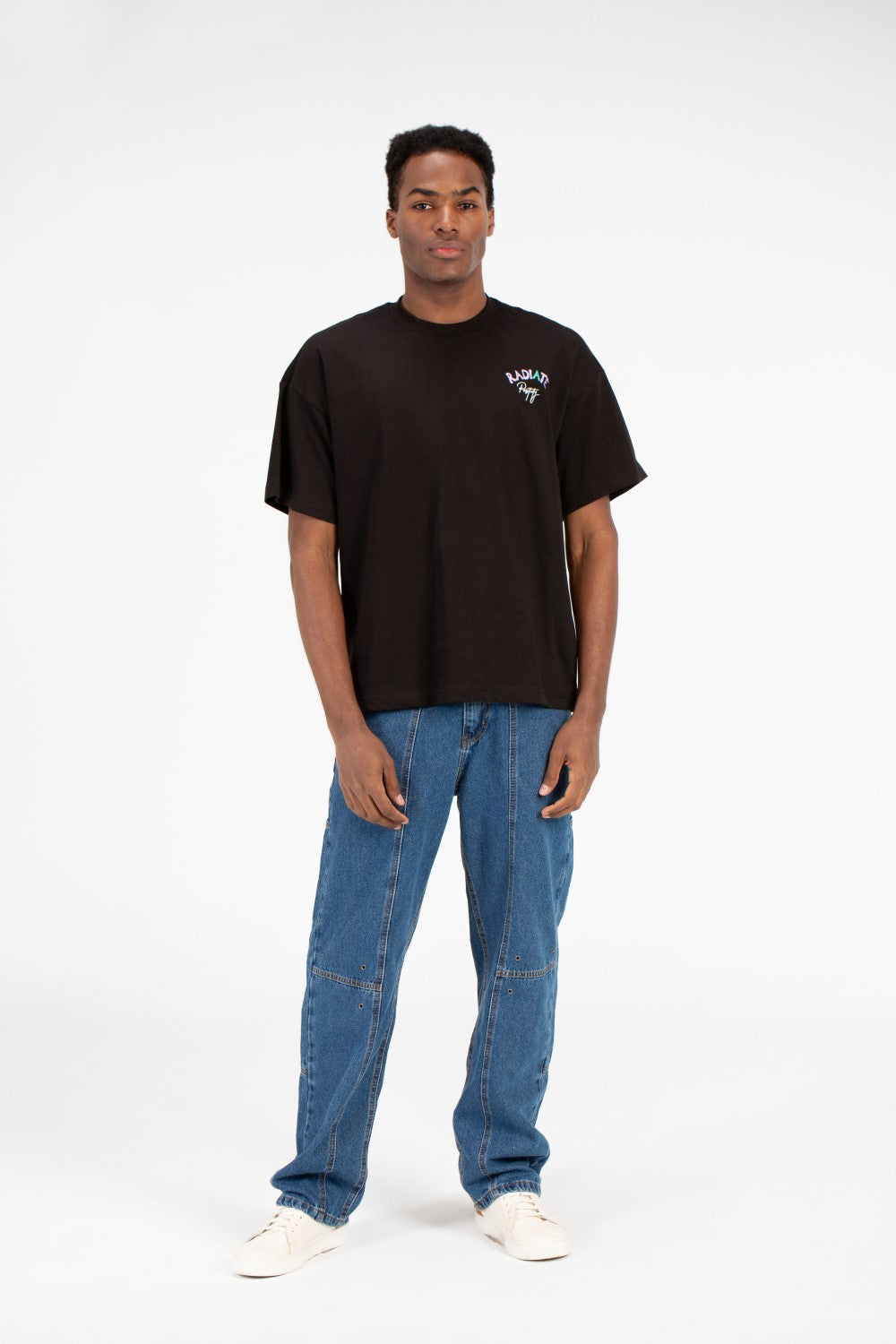 تي شيرت رجالي مطبوع كبير الحجم