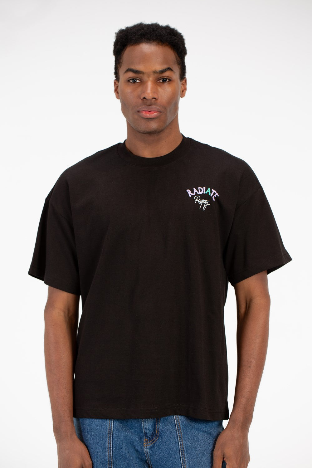 تي شيرت رجالي مطبوع كبير الحجم