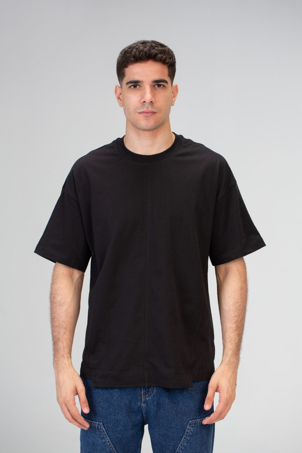 Mens Oversize Short sleeves T-shirt With Round Neck And Milton material