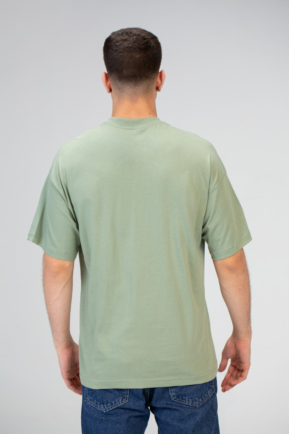 Mens Oversize Short sleeves T-shirt With Round Neck And Milton material
