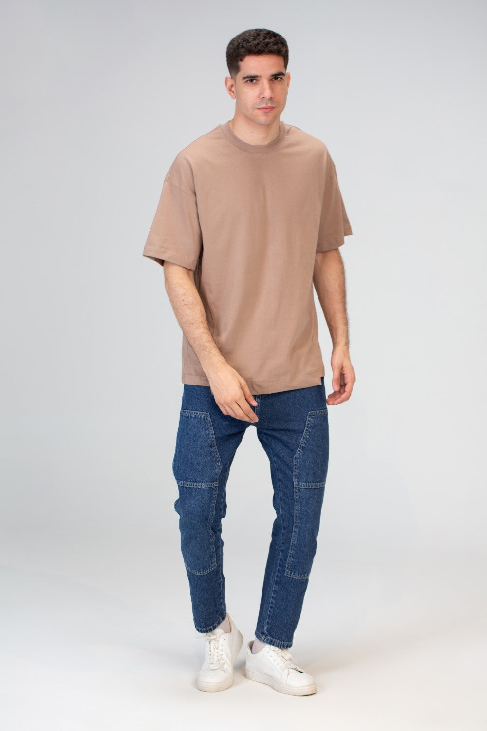 Mens Oversize Short sleeves T-shirt With Round Neck And Milton material