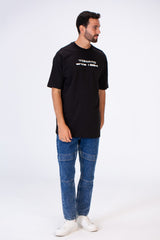 Men's Oversize T-shirt With A Round Neck And Tomato Print On The Front