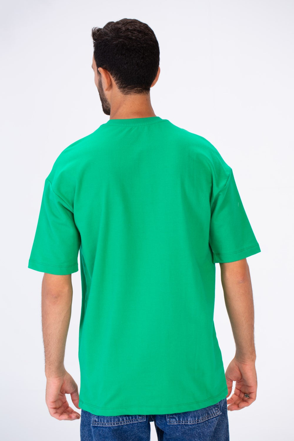 Men's Oversize T-shirt With A Round Neck And Tomato Print On The Front