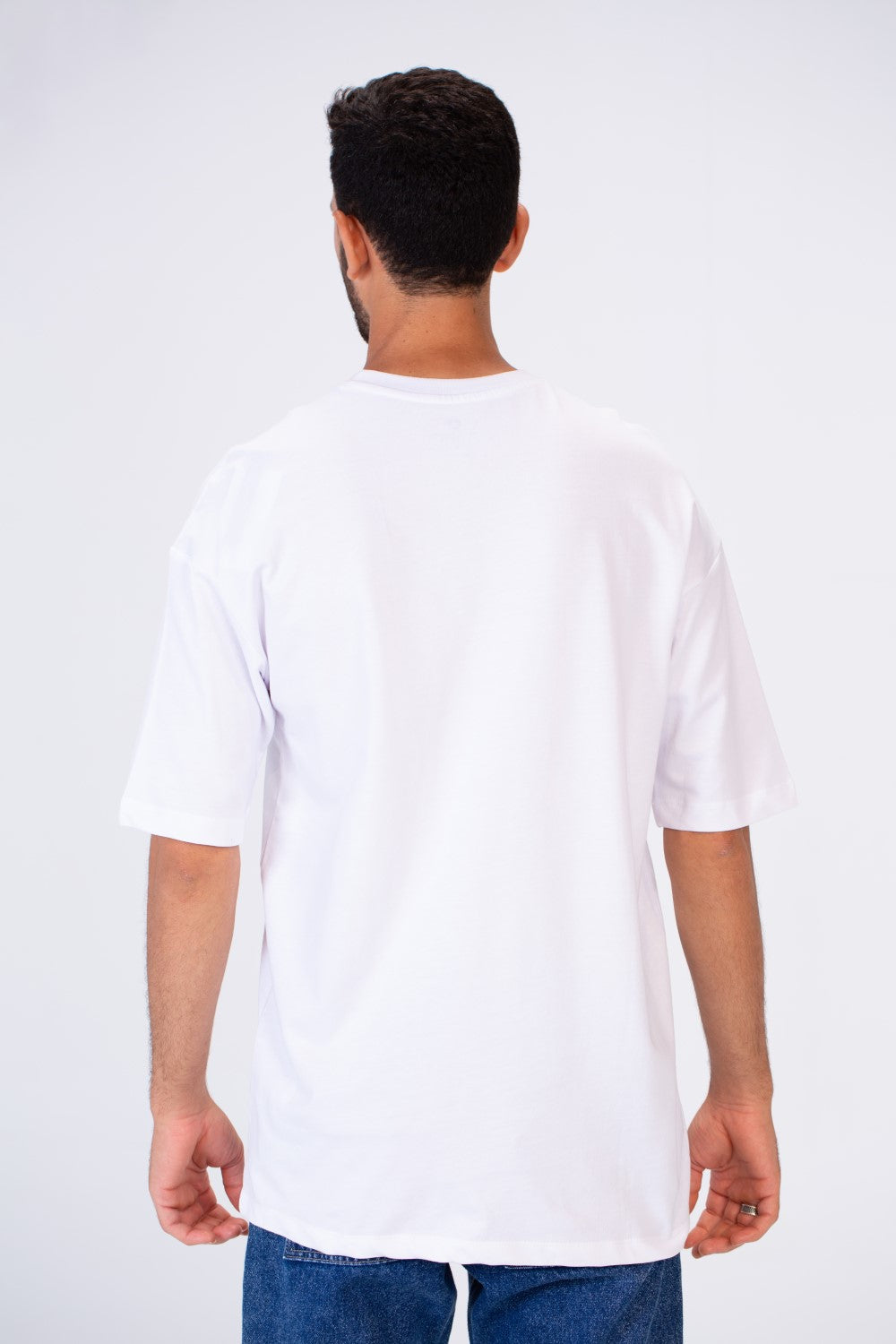 Men's Oversize T-shirt With A Round Neck And Tomato Print On The Front