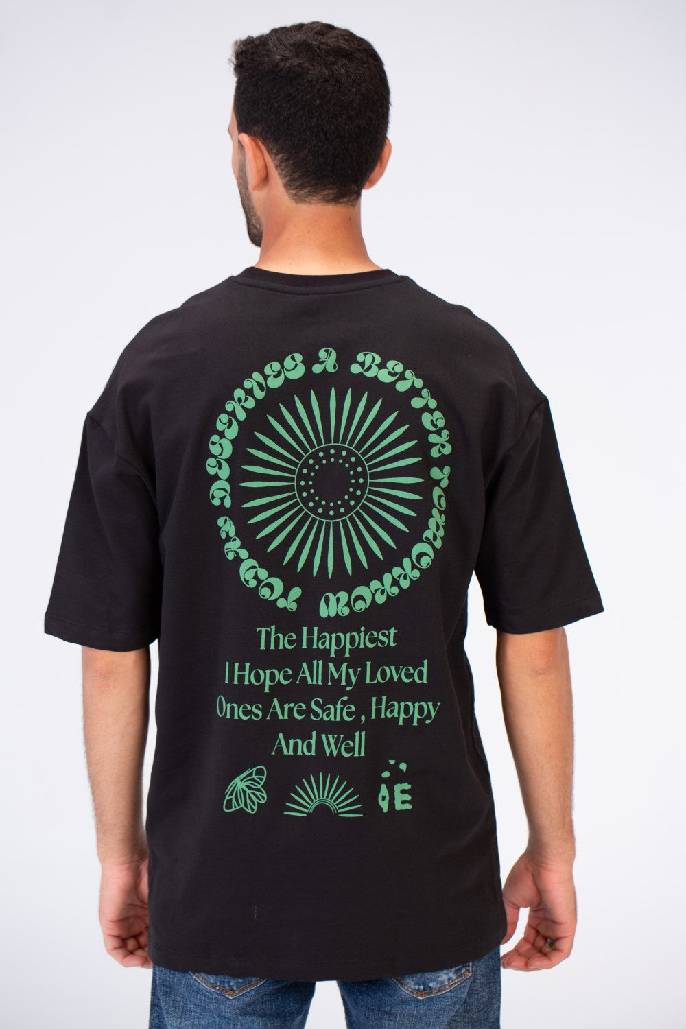 Mens Oversize Printed Half Sleeve T-shirt With Comfortable Cotton Material