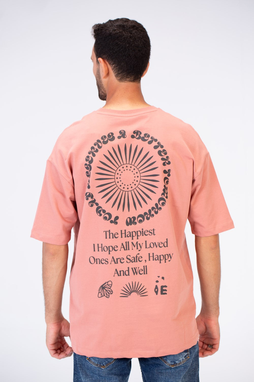 Mens Oversize Printed Half Sleeve T-shirt With Comfortable Cotton Material