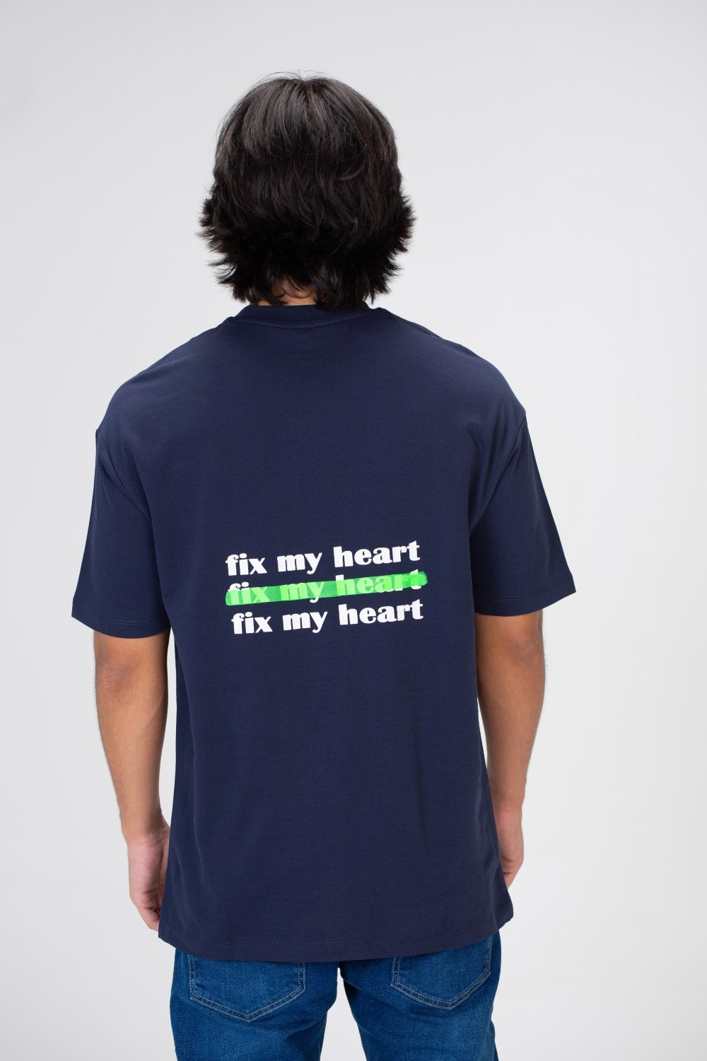 Men's printed Oversized T-shirt With Short Sleeves Made Of Summer Melton Material