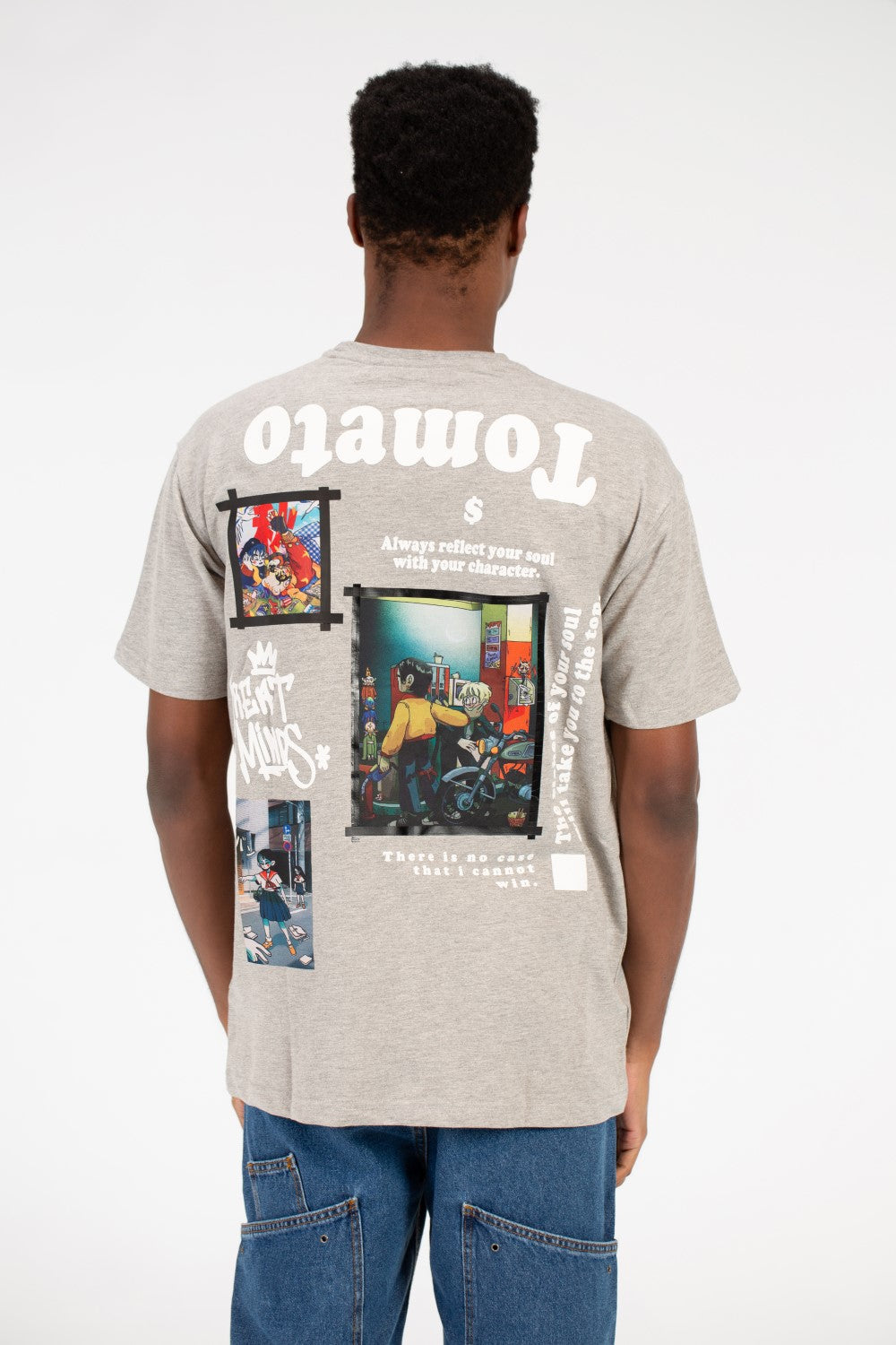 Men's Tomato Oversized Graphic Print T-Shirt