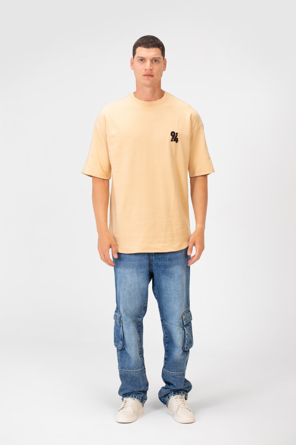 Men's Summer Melton Oversize Printed Half Sleeve Round Neck T-Shirt Comfortable Material