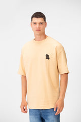 Men's Summer Melton Oversize Printed Half Sleeve Round Neck T-Shirt Comfortable Material