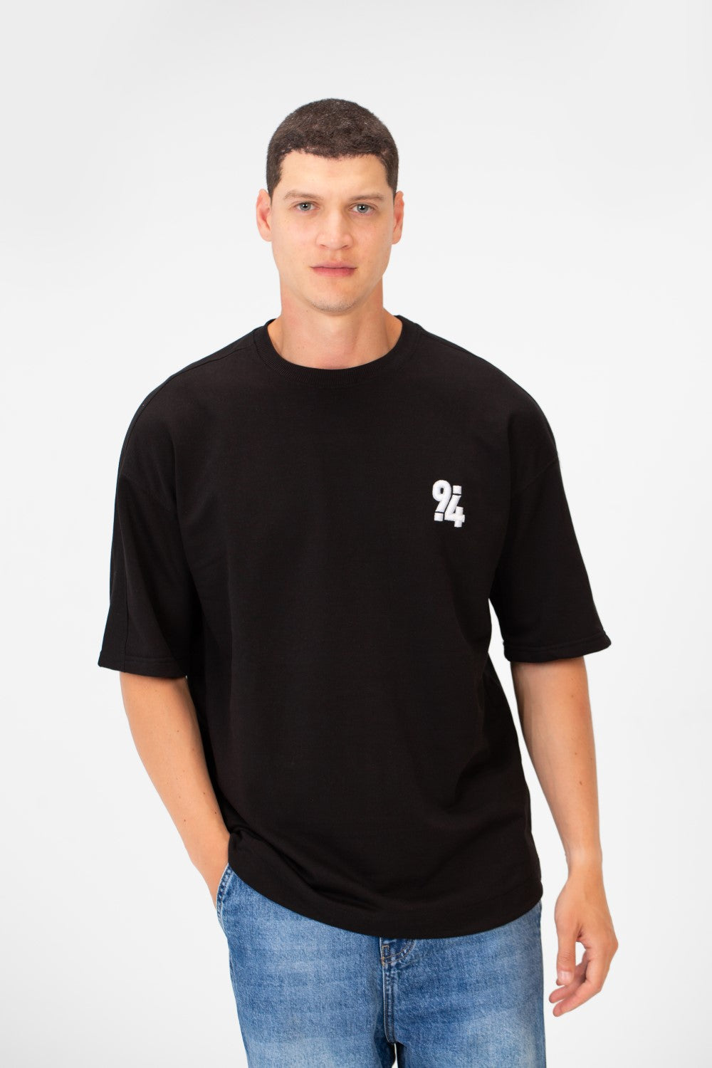 Men's Summer Melton Oversize Printed Half Sleeve Round Neck T-Shirt Comfortable Material