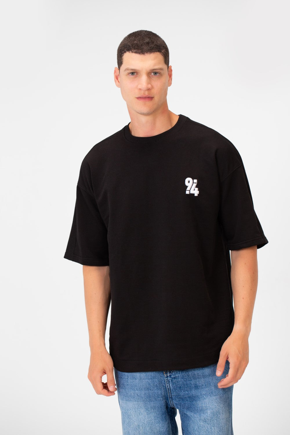 Men's Summer Melton Oversize Printed Half Sleeve Round Neck T-Shirt Comfortable Material