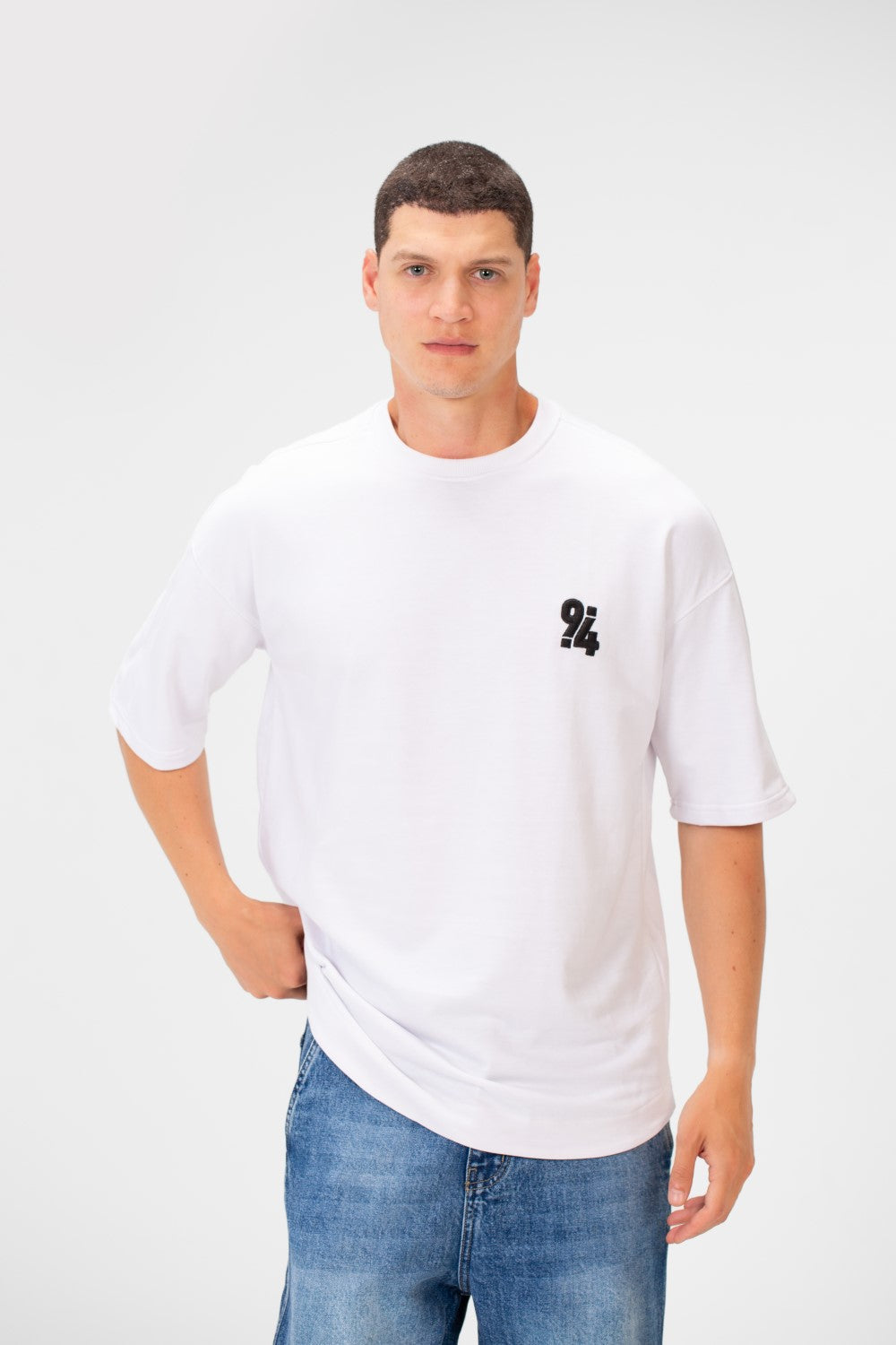 Men's Summer Melton Oversize Printed Half Sleeve Round Neck T-Shirt Comfortable Material