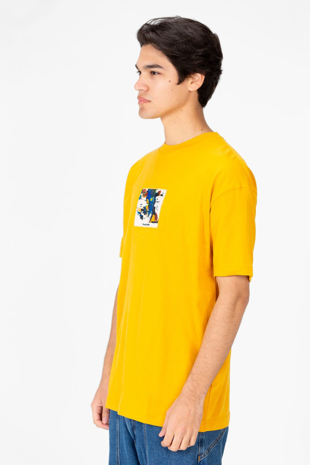 Men's Van Gogh Print Oversized Half Sleeve T-Shirt