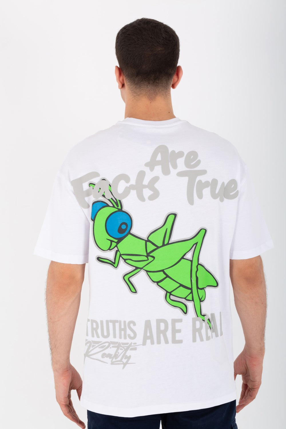 Mens Oversize Round Neck Printed T-shirt With Summer Melton Material