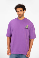 Men's Summer Graphic Print Oversized Round Neck Short Sleeve T-Shirt