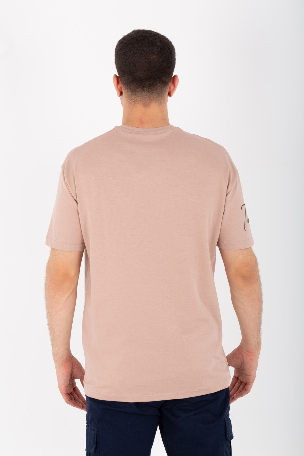 Mens Oversize Half Sleeve T-shirt Made Of High Quality Summer Melton Material