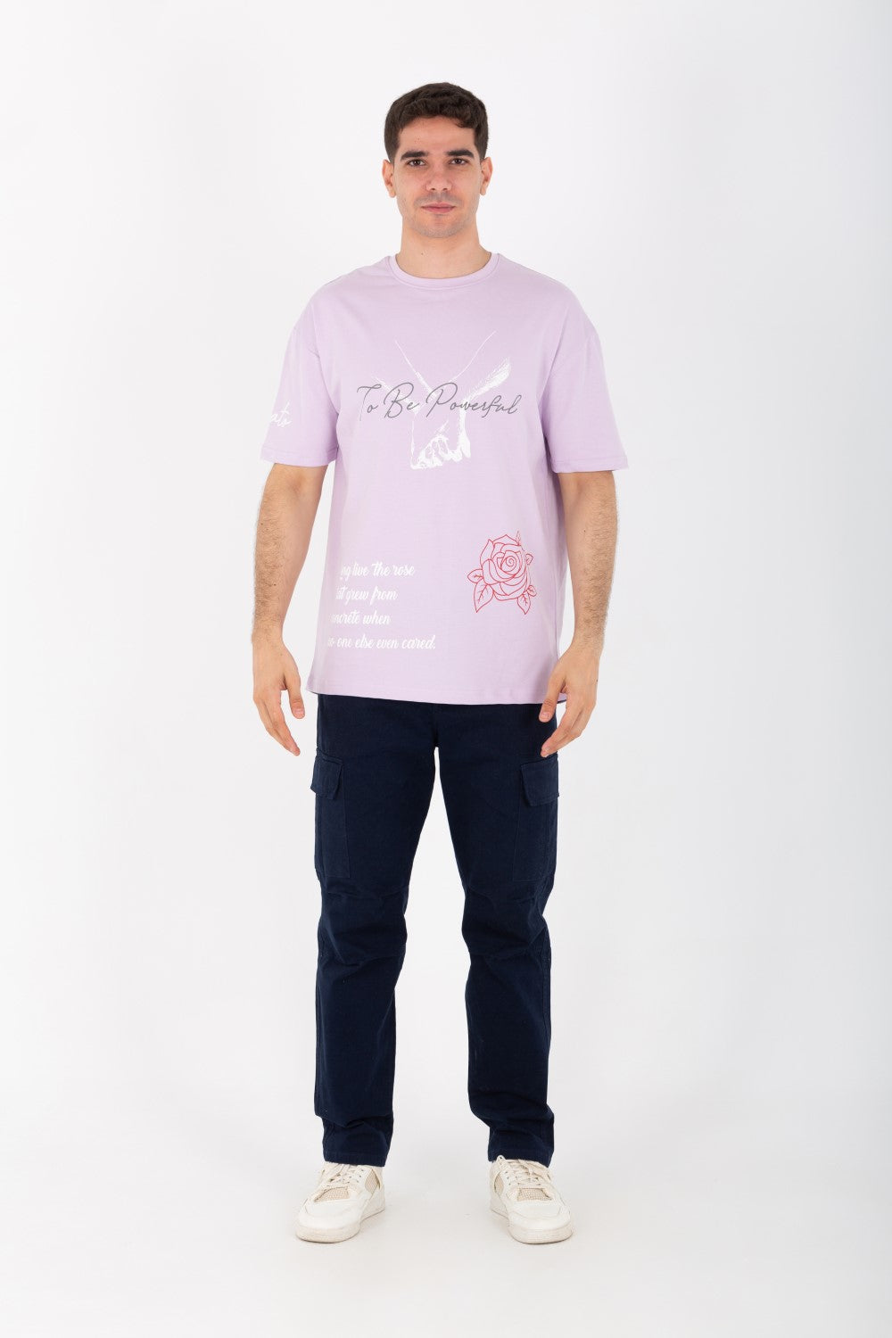 Mens Oversize Half Sleeve T-shirt Made Of High Quality Summer Melton Material