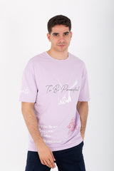 Mens Oversize Half Sleeve T-shirt Made Of High Quality Summer Melton Material