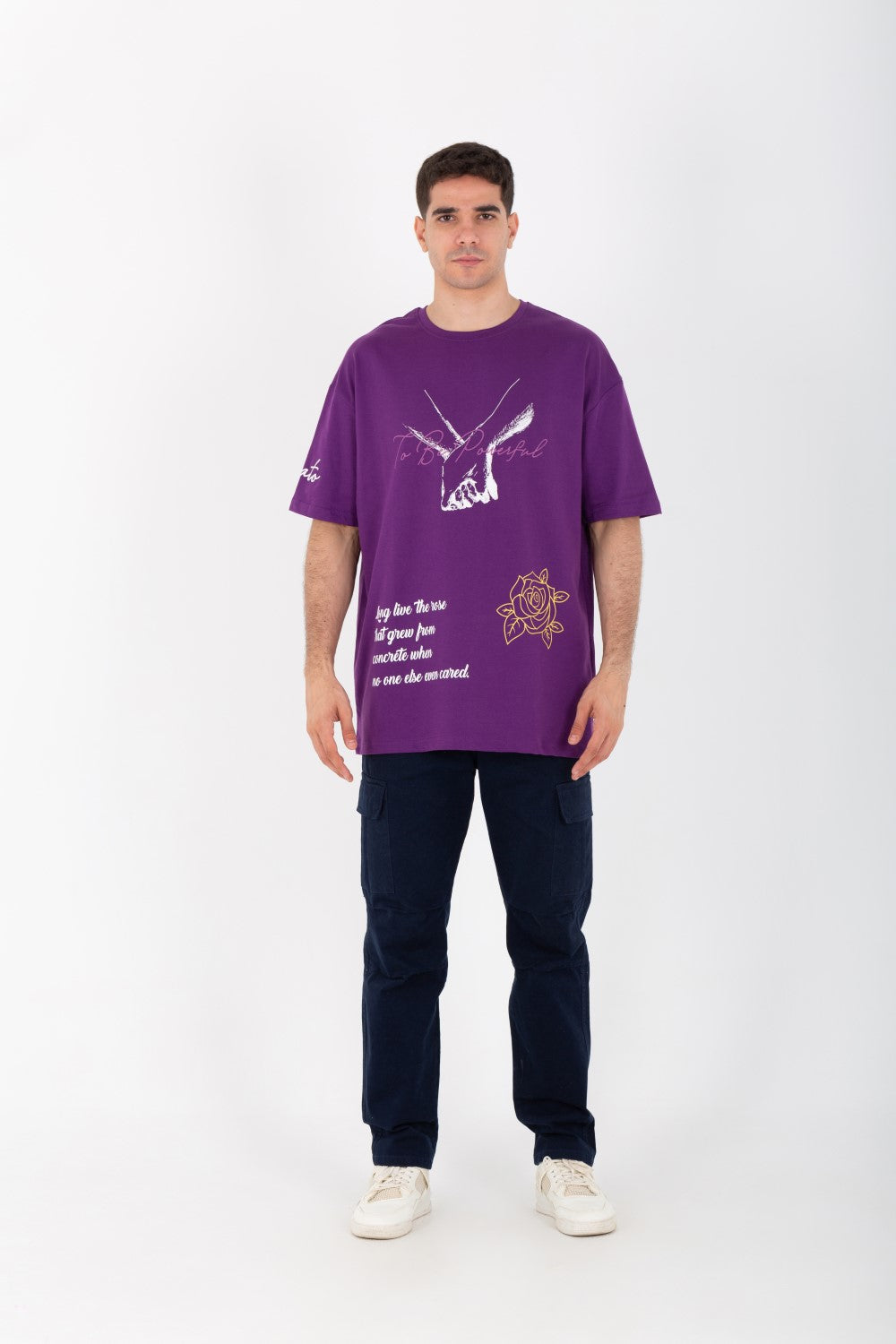 Mens Oversize Half Sleeve T-shirt Made Of High Quality Summer Melton Material