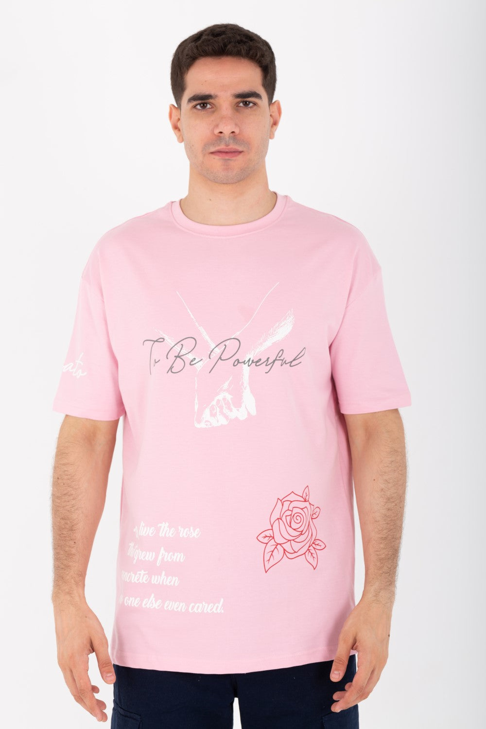 Mens Oversize Half Sleeve T-shirt Made Of High Quality Summer Melton Material