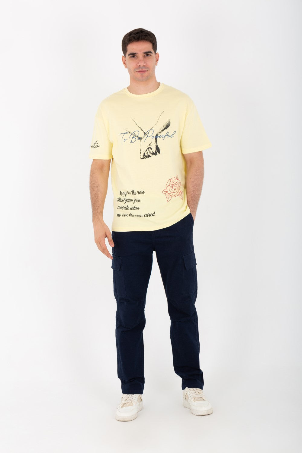 Mens Oversize Half Sleeve T-shirt Made Of High Quality Summer Melton Material