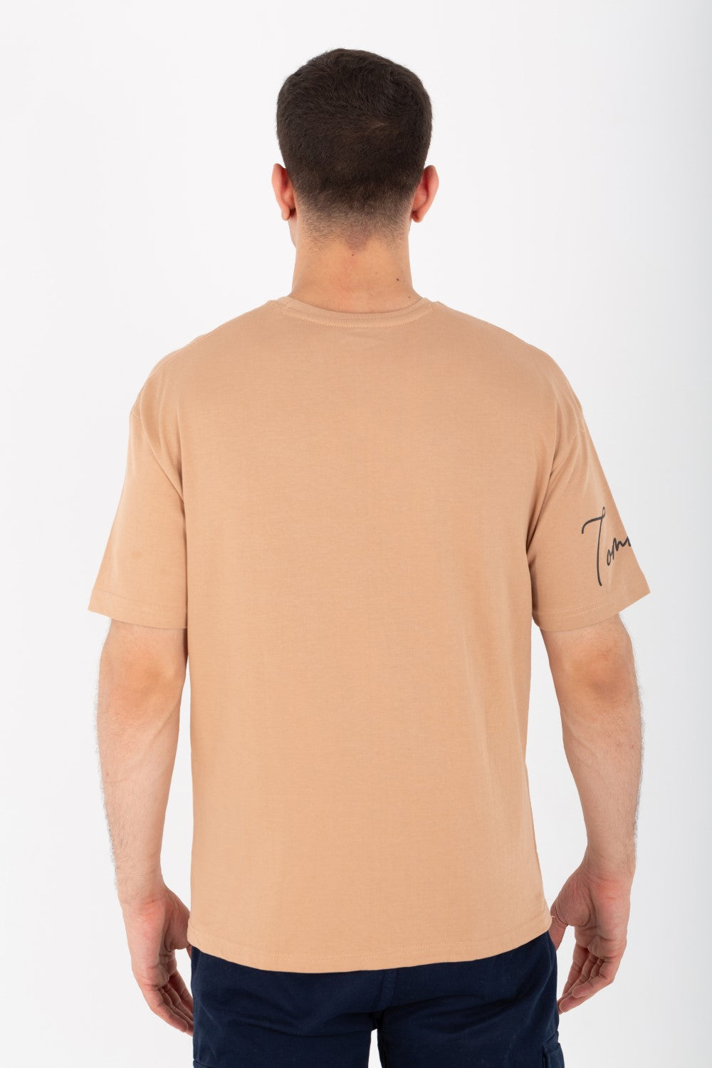 Mens Oversize Half Sleeve T-shirt Made Of High Quality Summer Melton Material