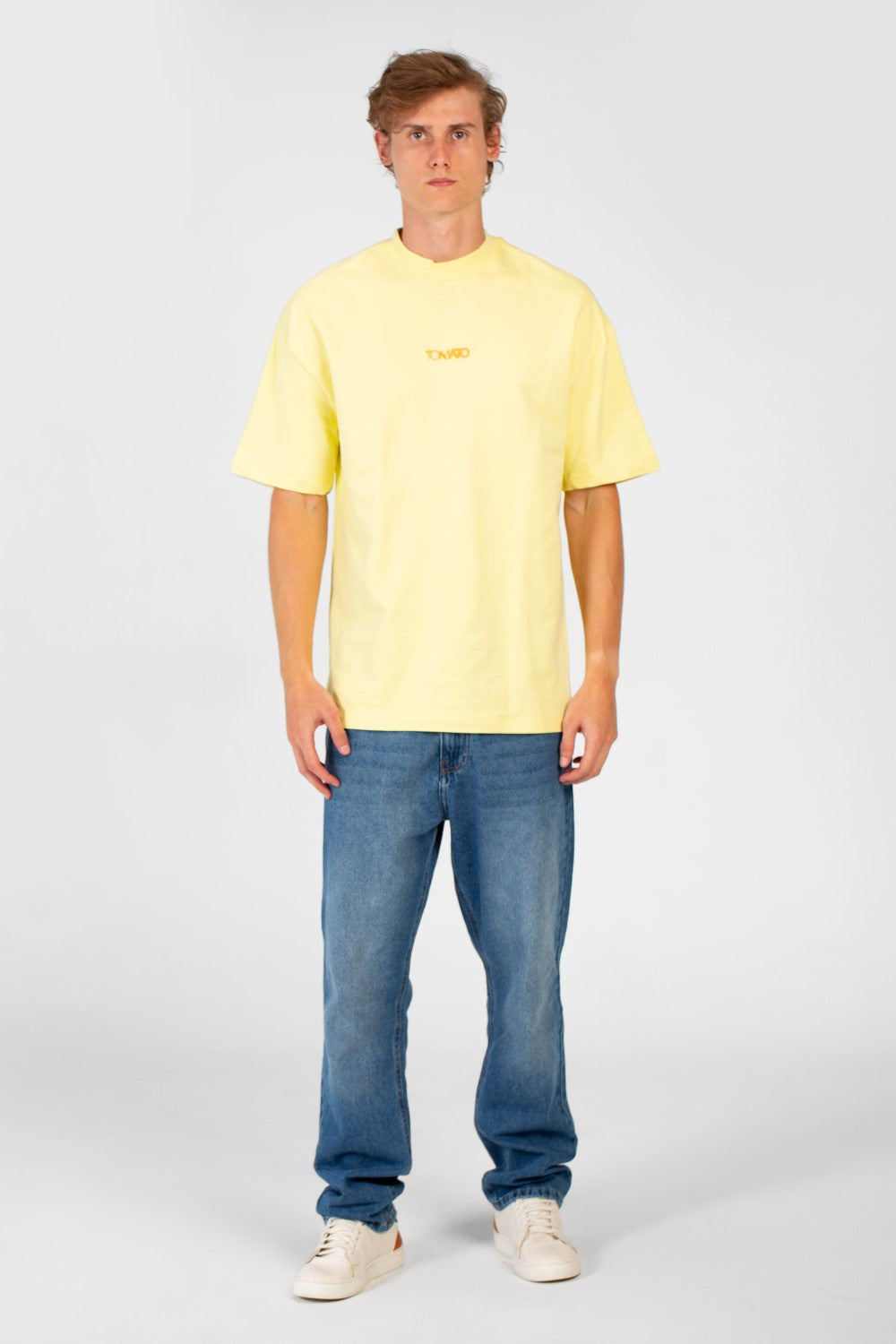 Men's Tomato Oversized Crew Neck Short Sleeve High Quality T-Shirt