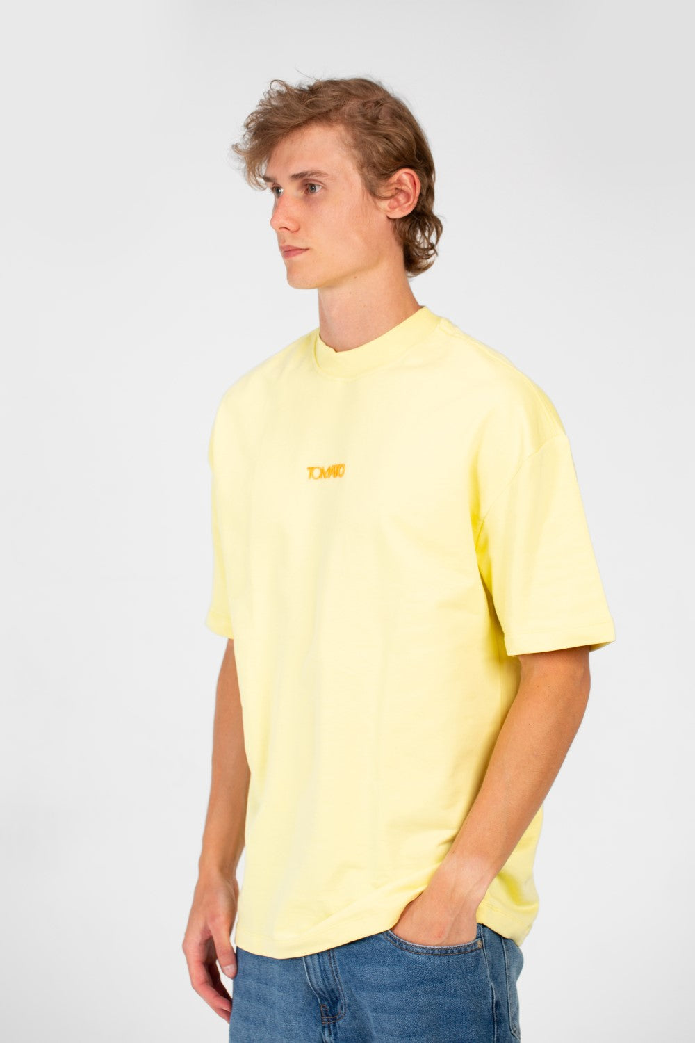 Men's Tomato Oversized Crew Neck Short Sleeve High Quality T-Shirt