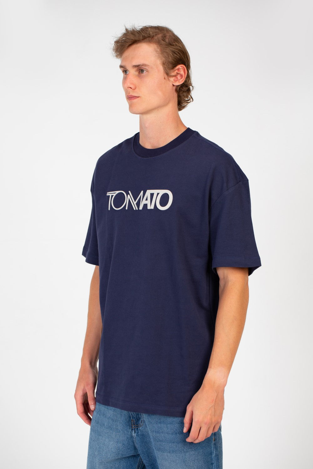 Men's Tomato Summer Milton Oversized Short Sleeve Crew Neck T-Shirt