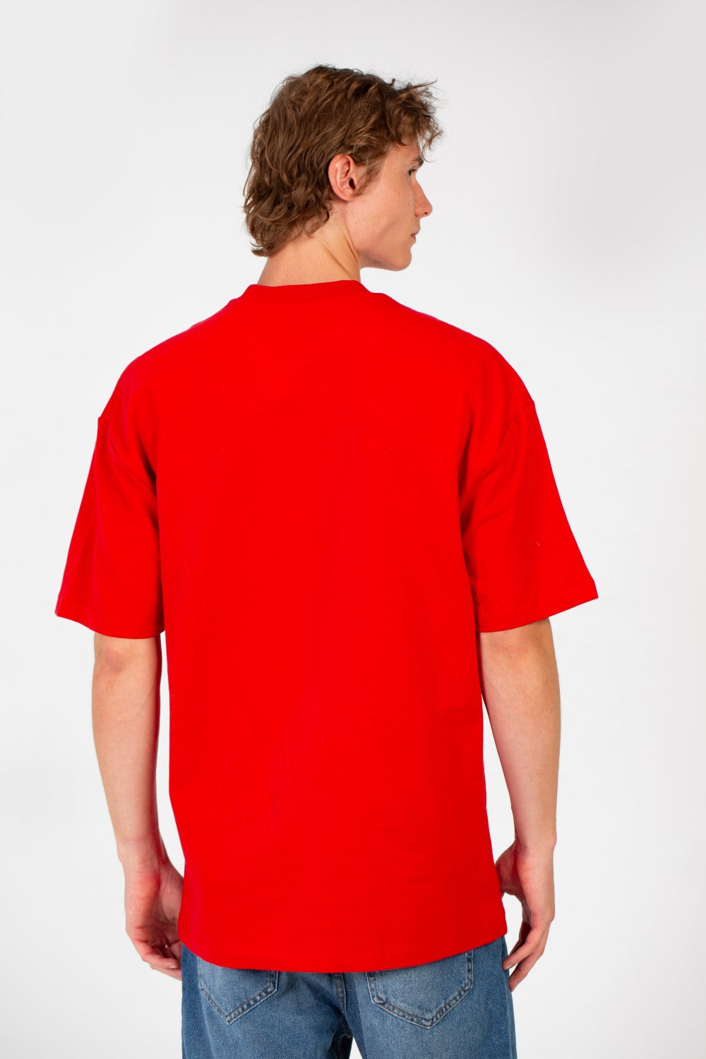 Men's Tomato Summer Milton Oversized Short Sleeve Crew Neck T-Shirt