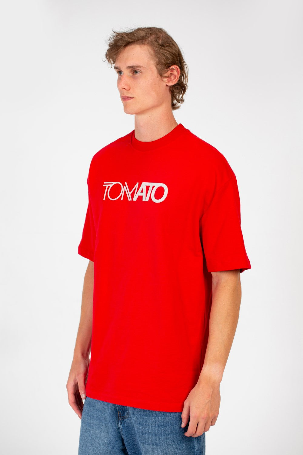Men's Tomato Summer Milton Oversized Short Sleeve Crew Neck T-Shirt