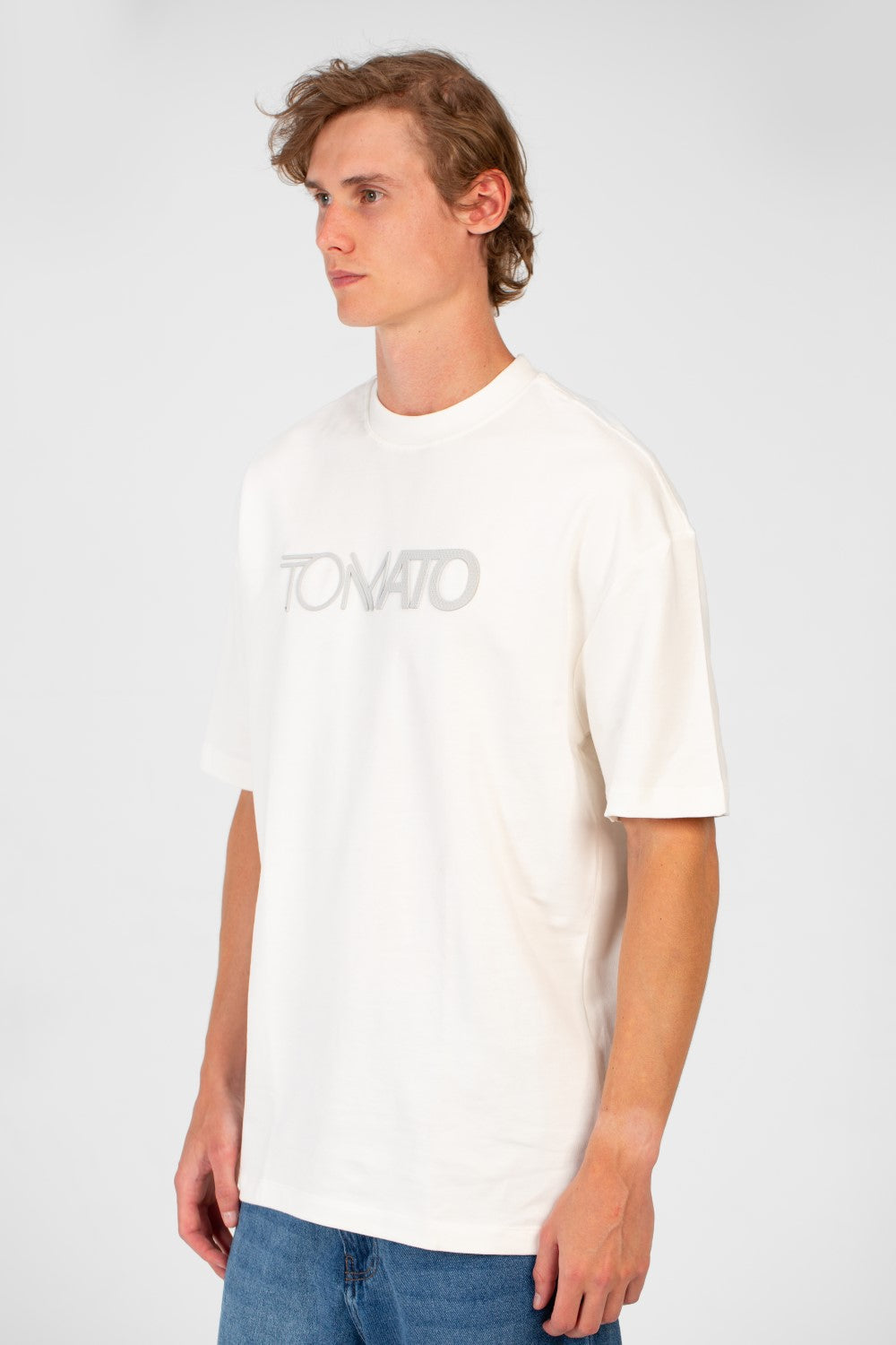 Men's Tomato Summer Milton Oversized Short Sleeve Crew Neck T-Shirt