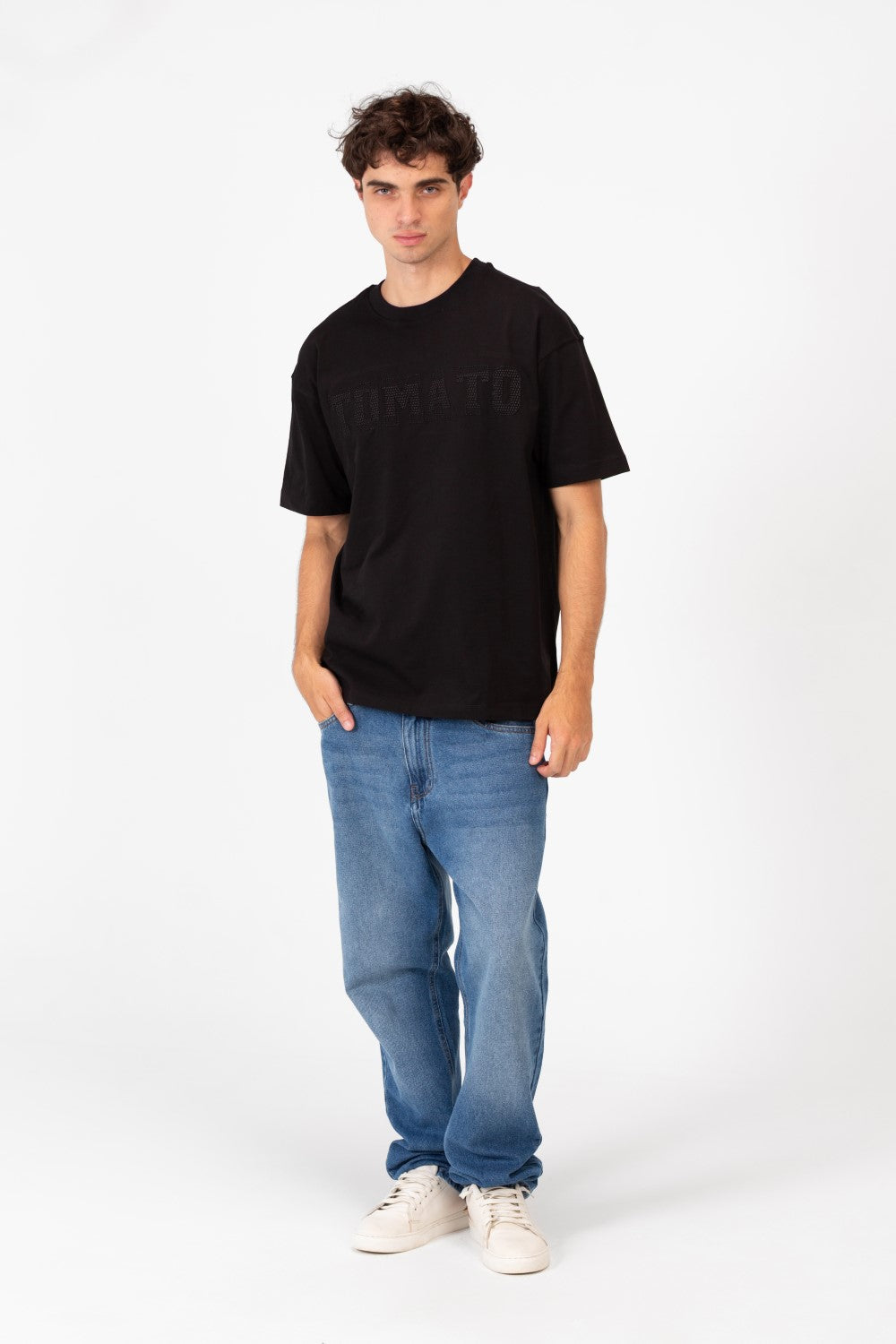 Men's Tomato Print Bolivar Oversized Short Sleeve T-Shirt