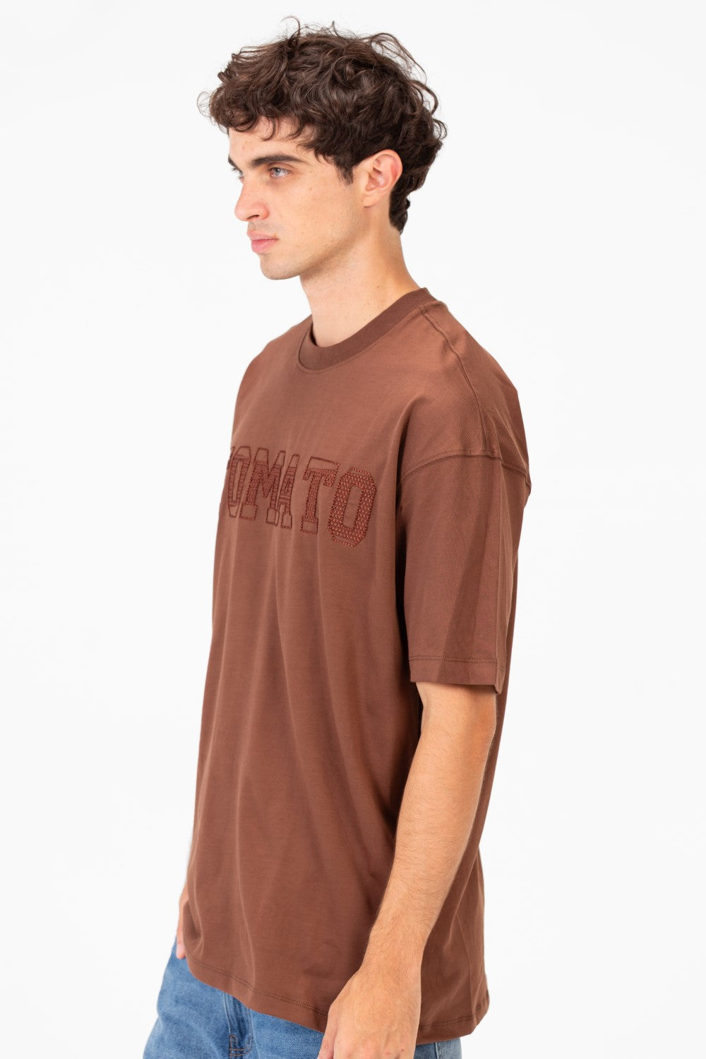 Men's Tomato Print Bolivar Oversized Short Sleeve T-Shirt