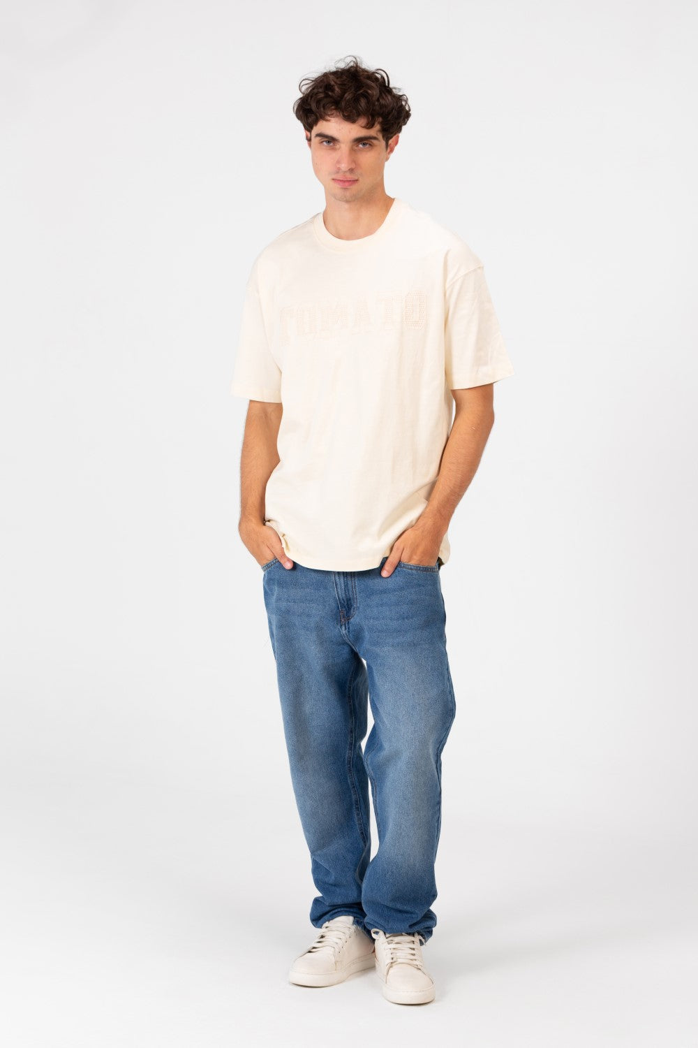 Men's Tomato Print Bolivar Oversized Short Sleeve T-Shirt