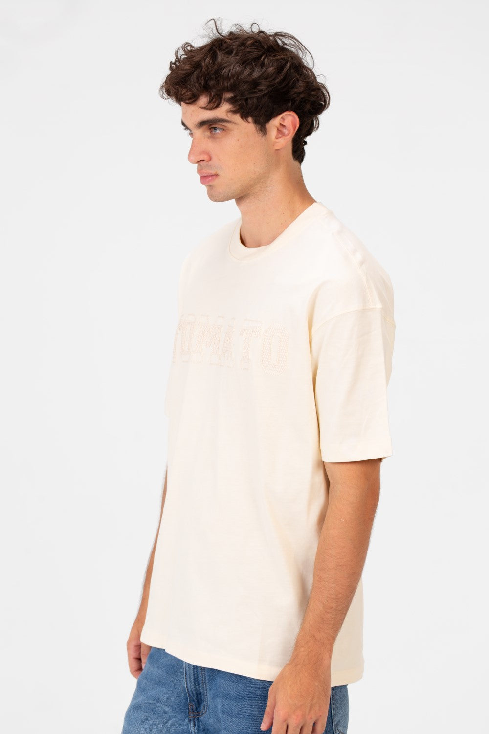 Men's Tomato Print Bolivar Oversized Short Sleeve T-Shirt