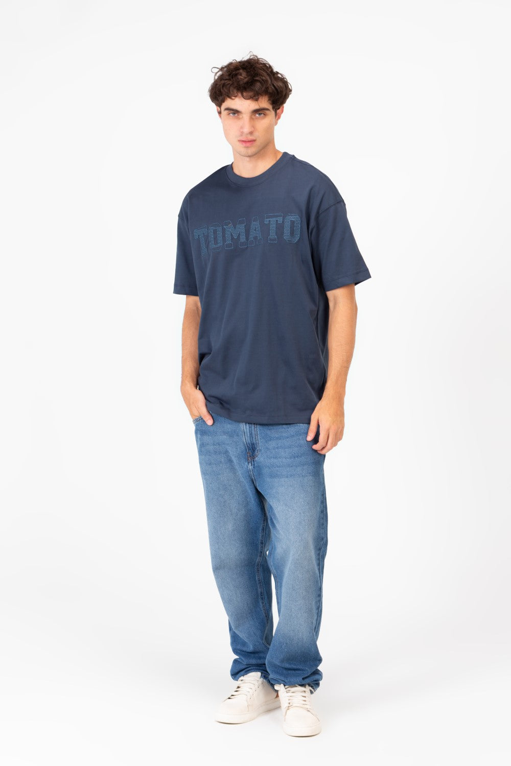 Men's Tomato Print Bolivar Oversized Short Sleeve T-Shirt