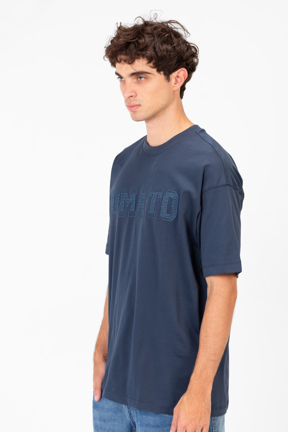 Men's Tomato Print Bolivar Oversized Short Sleeve T-Shirt