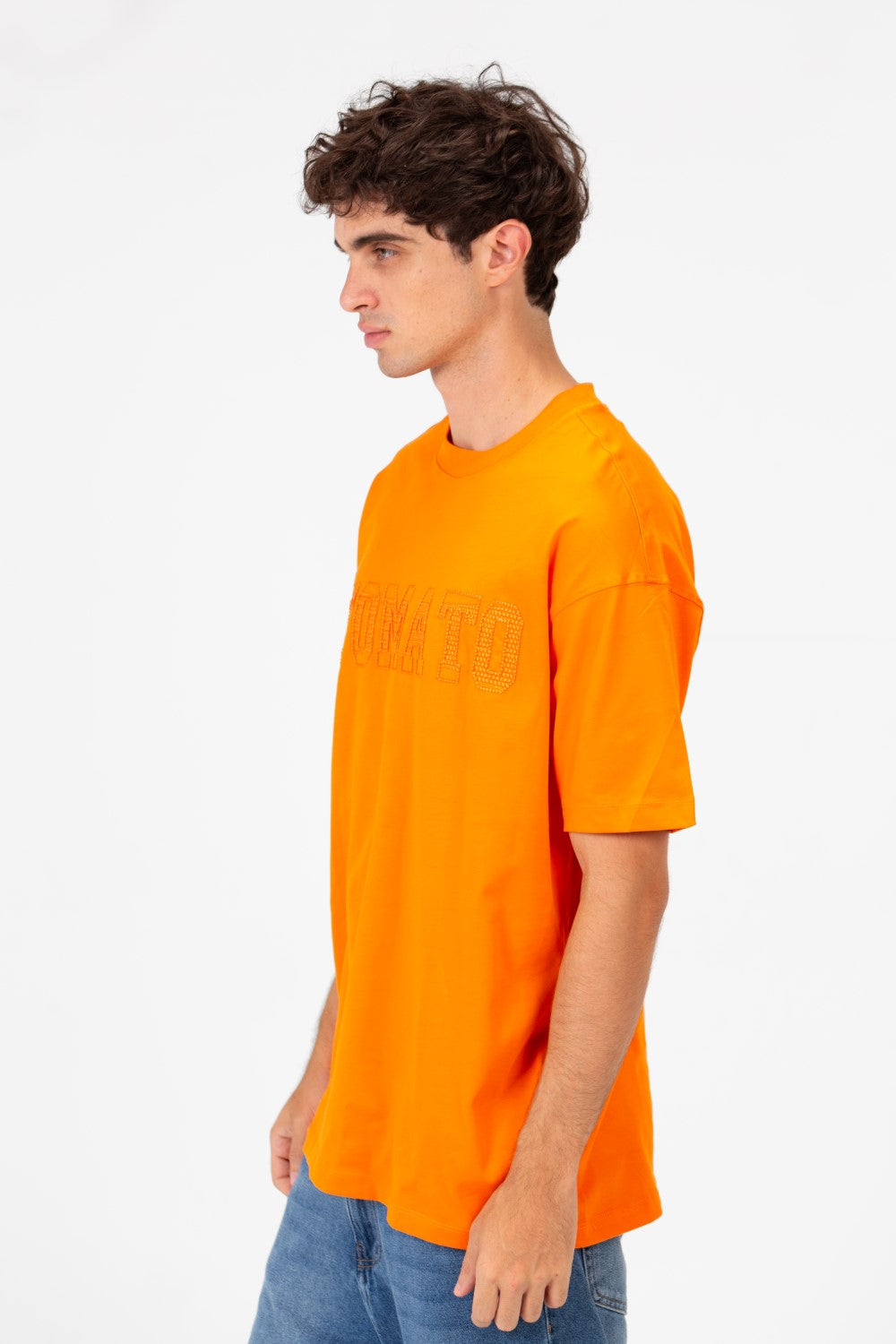 Men's Tomato Print Bolivar Oversized Short Sleeve T-Shirt