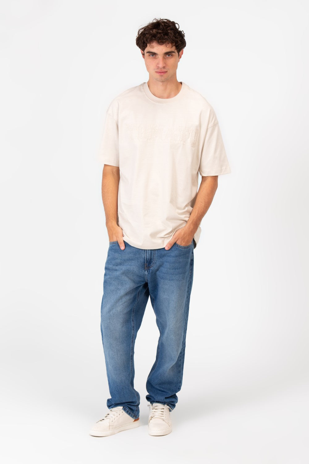 Men's Tomato Print Bolivar Oversized Short Sleeve T-Shirt