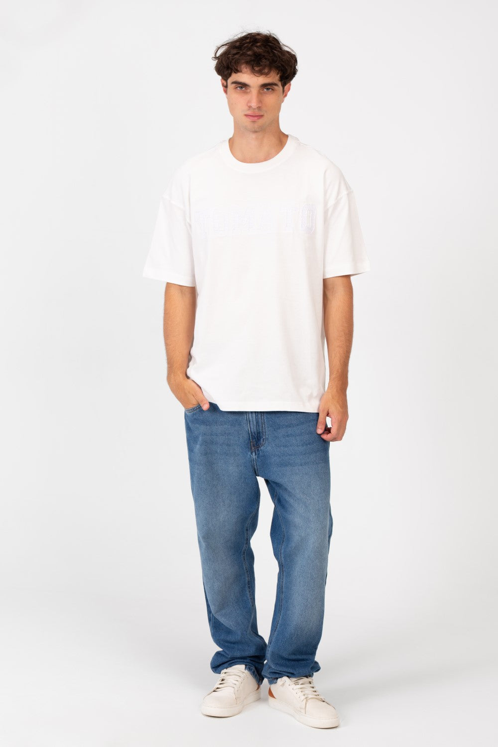 Men's Tomato Print Bolivar Oversized Short Sleeve T-Shirt