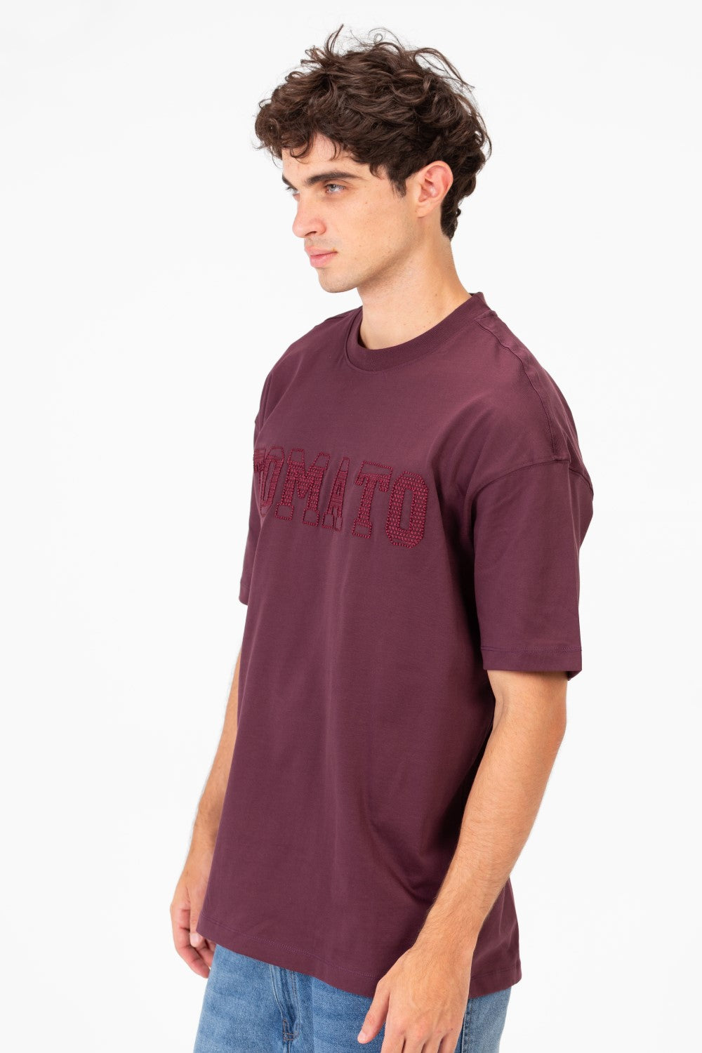 Men's Tomato Print Bolivar Oversized Short Sleeve T-Shirt