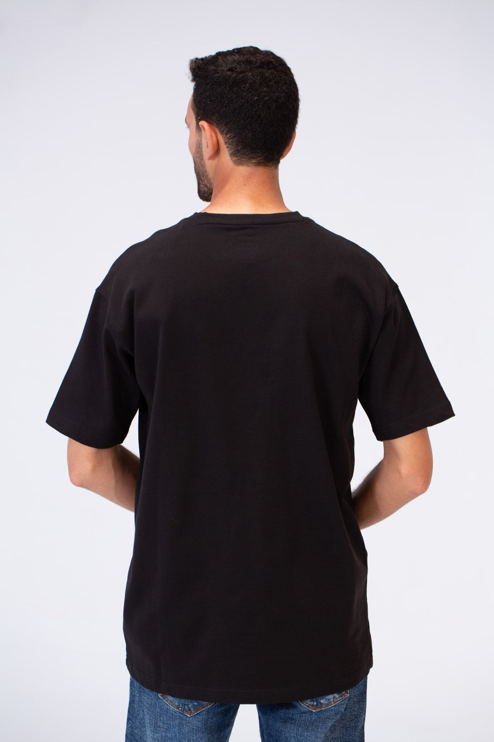 تي شيرت رجالي كاجوال كبير الحجم بأكمام قصيرة