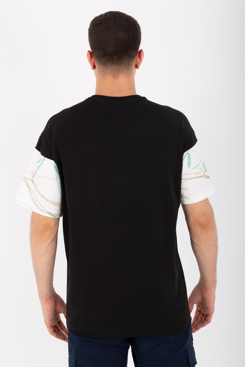 Mens Oversized Half sleeves T-shirt With A Round Neck And A Front Pocket