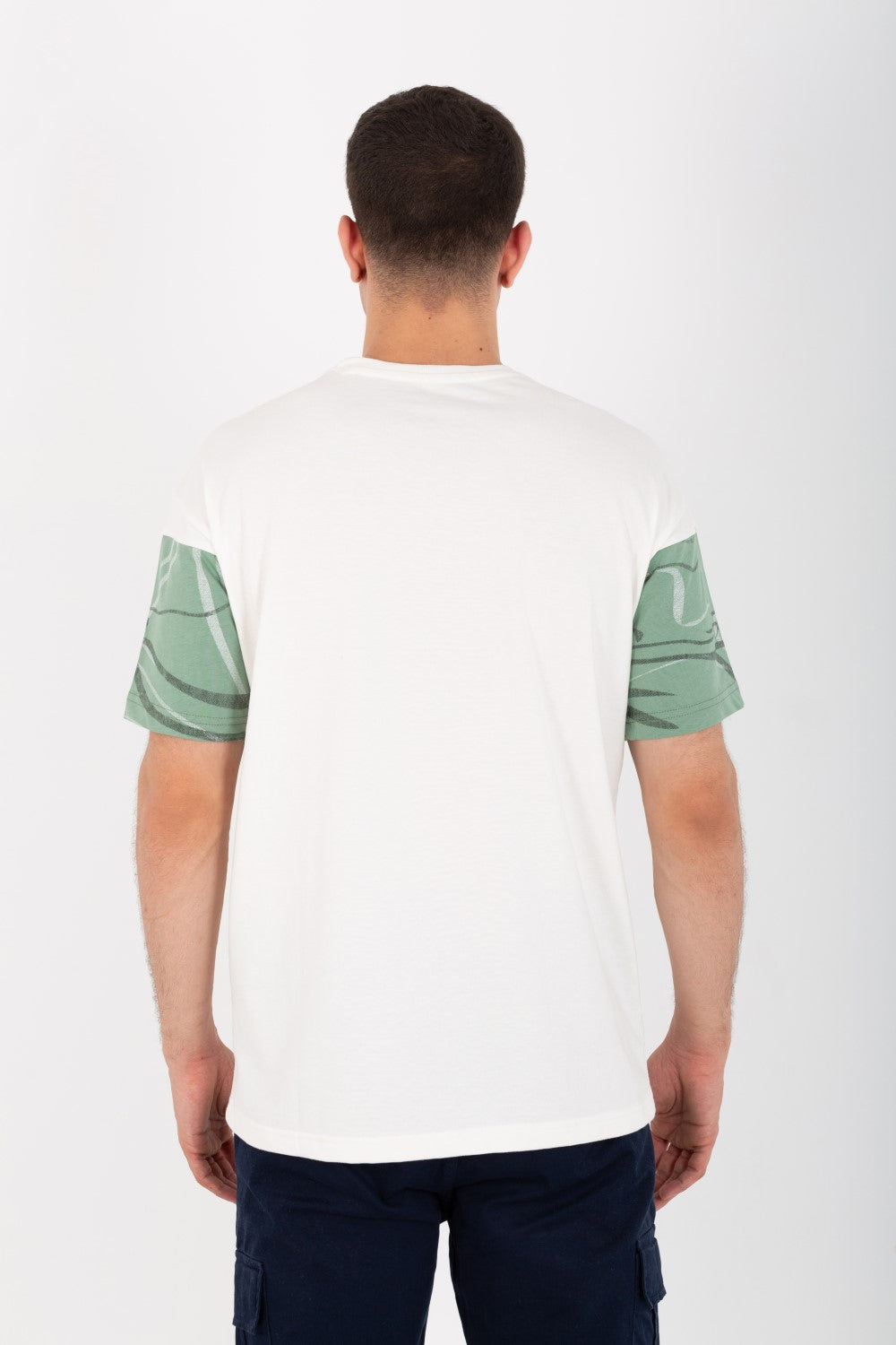 Mens Oversized Half sleeves T-shirt With A Round Neck And A Front Pocket